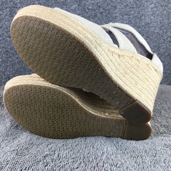 Michael Kors Damita Beige Wedge Sandals Sz 8 - Picture 14 of 14
